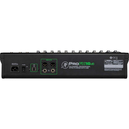 ProFX16v3 16-Channel Effects Mixer w/USB + (3) Mics + Case + Cables