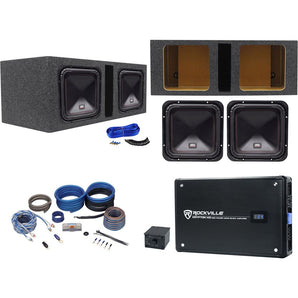 (2) MTX S6510-44 10" 1000w RMS Subwoofers+Vented Sub Box+Mono Amplifier+Amp Kit