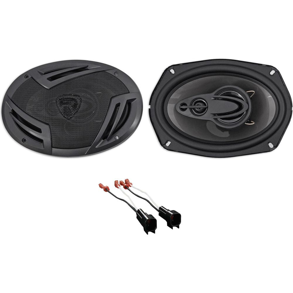 Rear Rockville Factory Speaker Replacement Kit For 1998-11 Ford Crown Victoria