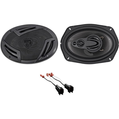 Rear Rockville Factory Speaker Replacement Kit For 1998-11 Ford Crown Victoria