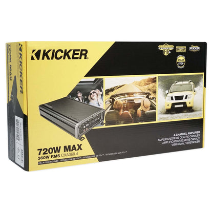 46CXA3604T CXA360.4 360w RMS 4-Channel Car Amplifier+5.25"+6.5" Speakers