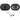 Rear Rockville 6x8" Factory Speaker Replacement Kit For 2001-2011 Mazda Tribute