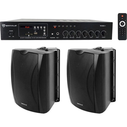 RCS80-1 + WET-6B Black Speakers Bundle