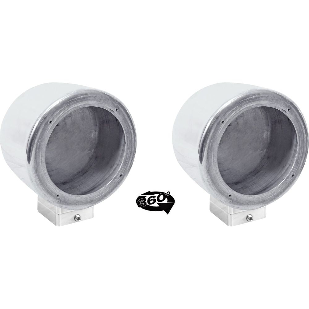 MAC525S 5.25" 360 Degree Swivel Chrome Surface Mount Speaker Pods