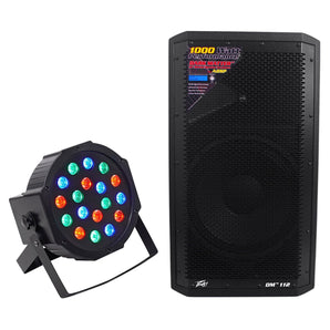 Peavey DM 112 12" 1000 Watt Active Powered PA Speaker+Digital DSP+Wash Light