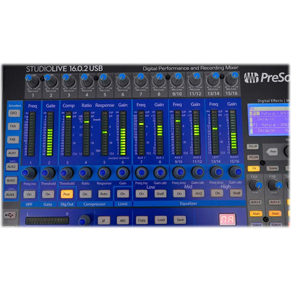 StudioLive 16.0.2 USB Mixer + (8) RMC-XLR Microphones + (15) XLR Cables