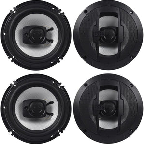 (2) Pair Boss R63 6.5" 600 Watt 4-Ohm 3-Way Coaxial Car Stereo Speakers