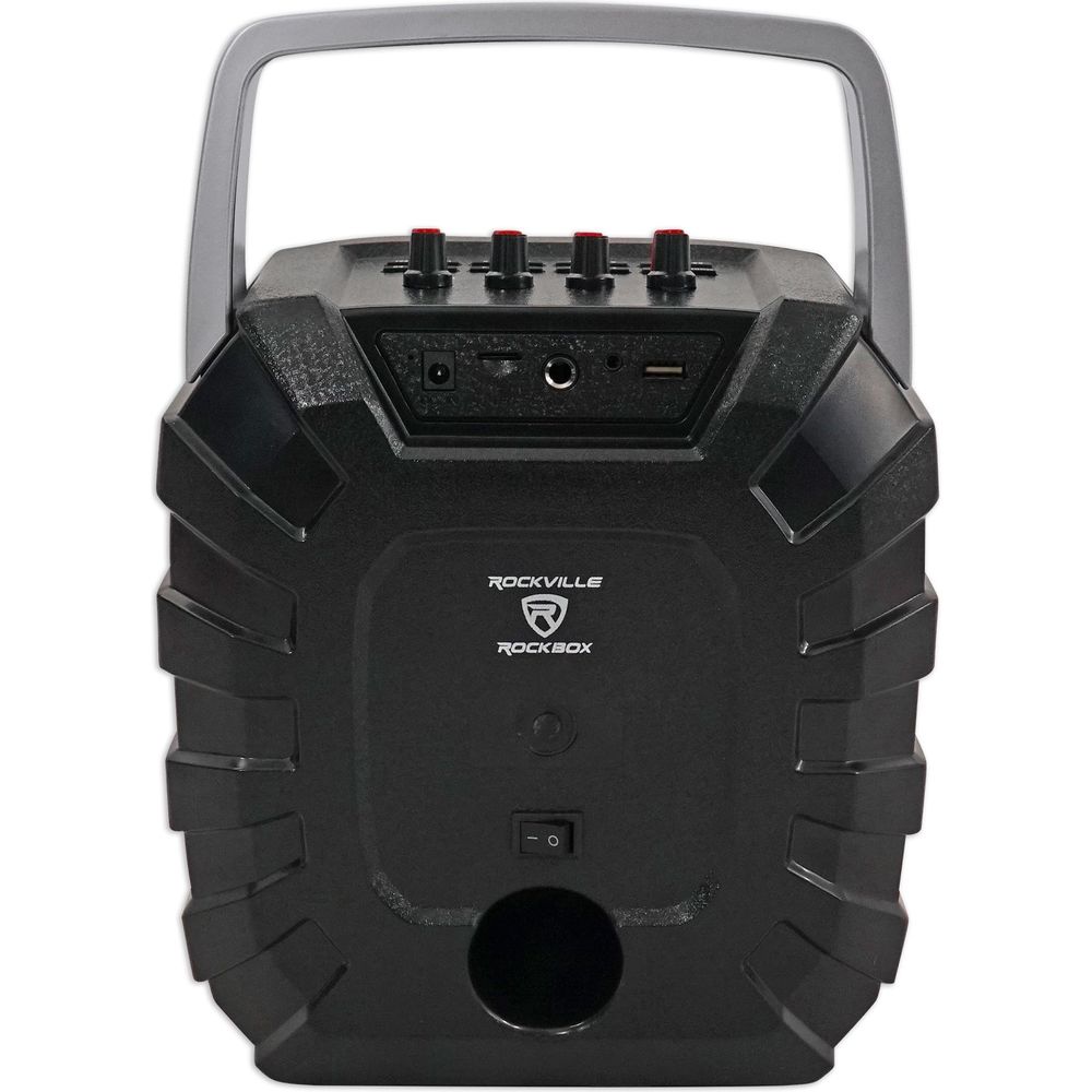 ROCKBOX 6.5" Rechargeable Portable Bluetooth Karaoke Speaker+Mic