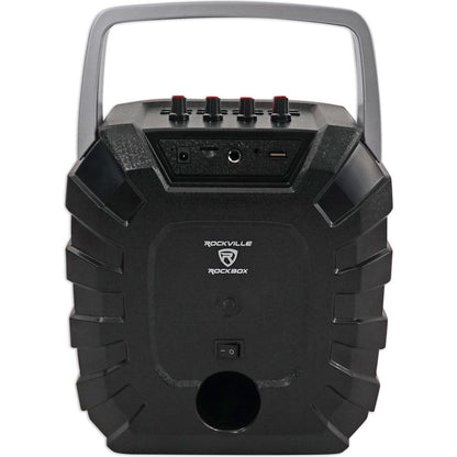 ROCKBOX 6.5" Rechargeable Portable Bluetooth Karaoke Speaker+Mic
