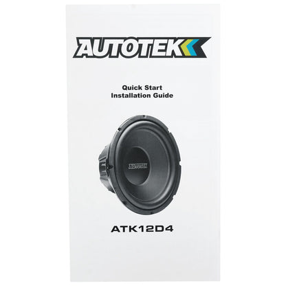 ATK12D4 12" Subwoofer, Mono Amplifier & Amp Kit