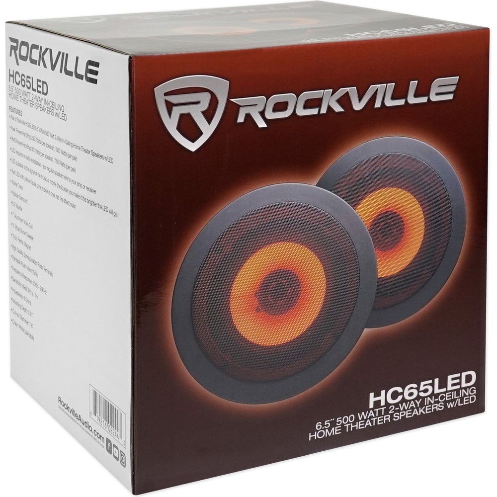 RPA60BT 4-Pack + HC65‑LED White In‑Ceiling Speakers Bundle