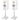 Pair 21” Steel White Stands For Jamo S 803 Bookshelf Speakers