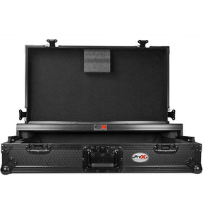 ProX XS-DDJ1000WLTBL Case+Wheels+Sliding Laptop Shelf For Pioneer DDJ-1000-Black