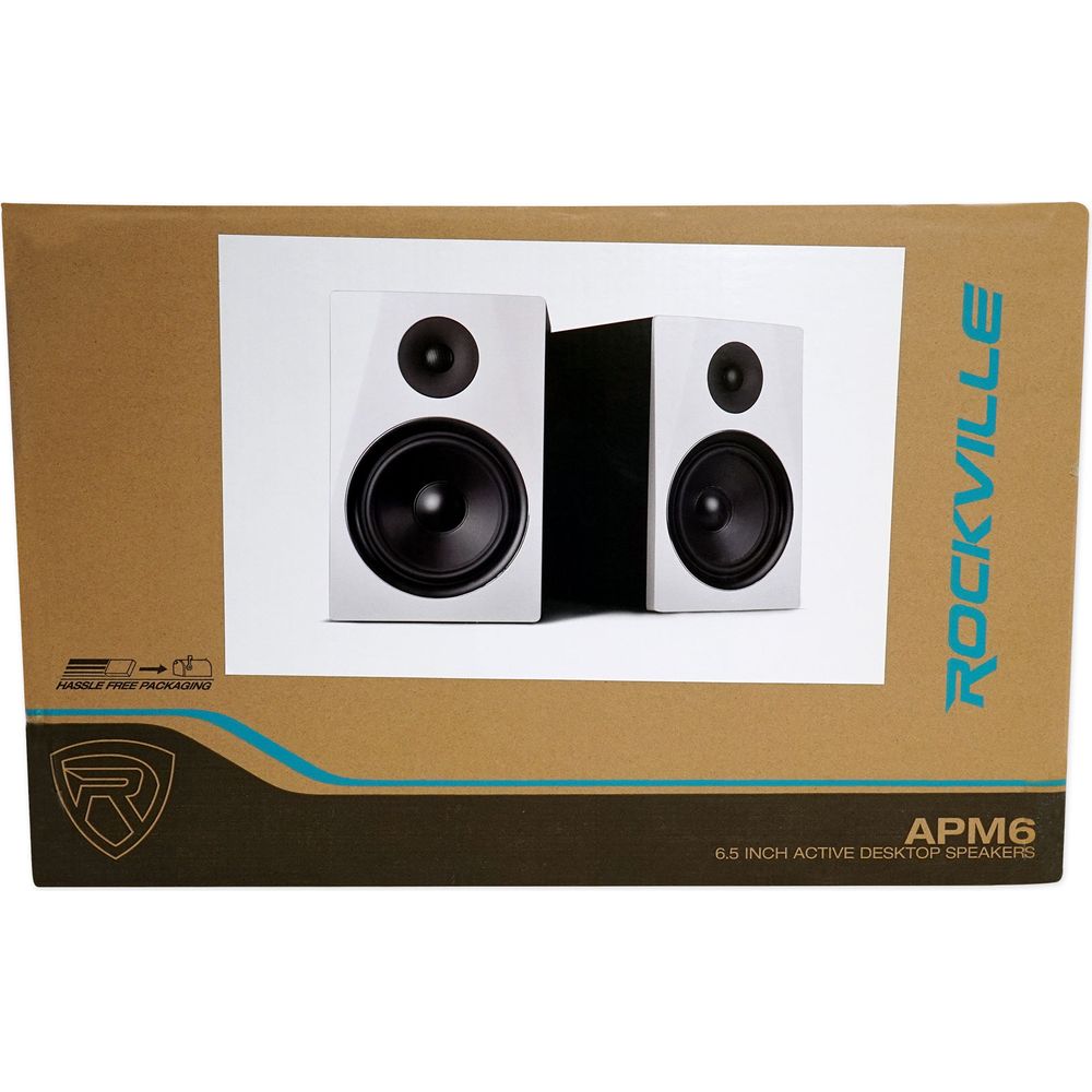 APM6W 6.5" 2-Way 350W Powered USB Studio Monitor Speakers+Pads