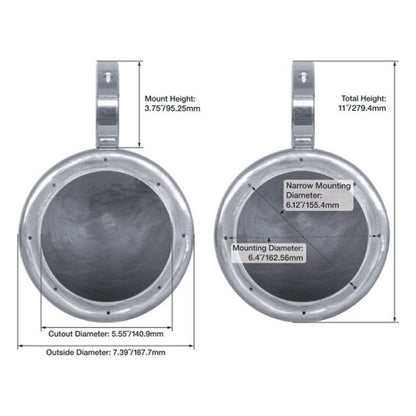 RKL65MBW 2-Pack + MAC65B Black Tower Cans Bundle