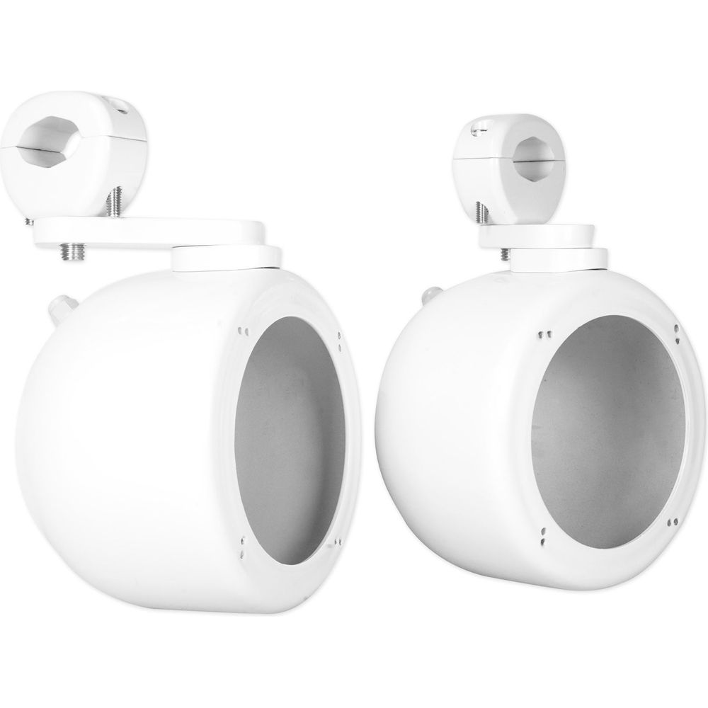 MS40B Black 4" Marine Speakers + MAC40W White Pods Bundle