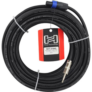 Hosa SKT-2100Q 100' Foot 12 AWG Speakon to 1/4" TS Speaker Cable