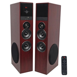 Rockville TM80C Bluetooth Home Theater Tower Speaker System+(2) 8" Subwoofers