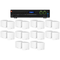 VMA2120 Amplifier + 20 3.5" White Cube Speakers