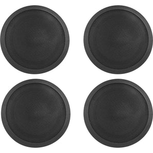 (10) 6.5" Black Wall+(12) 6" Ceiling Speakers+Commercial Amp 4 Restaurant/Office