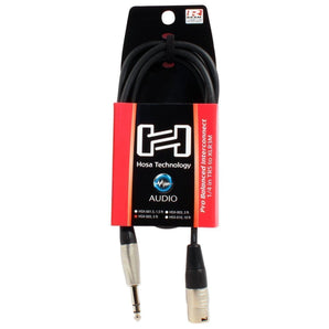 Hosa HSX-005 5 Foot Rean 1/4" TRS-XLR-3 Male Balanced Inter-Connect Cable