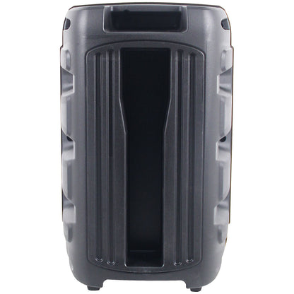 Technical Pro BOOM8 Rechargeable 8" LED Party Speaker w/Bluetooth/USB+Microphone