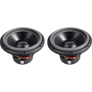 (2) American Bass HD15D2 HD 15" 4000w Competition Car Subwoofers 300 Oz Magnets