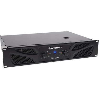 Crown XLi1500 Amplifier + (2) Rockville SPGN128 12in Speakers + Stands + Cables
