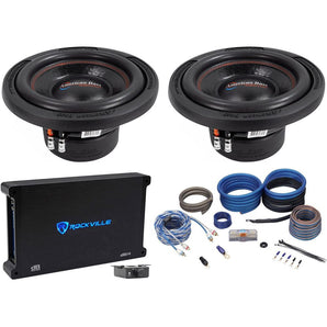 (2) American Bass XD-1022 900w 10" Car Subwoofers Subs+Mono Amplifier+Amp Kit