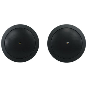 Pair JBL CONTROL 14C/T-BK 4" 25w 70v Commercial Black In-Ceiling Speakers