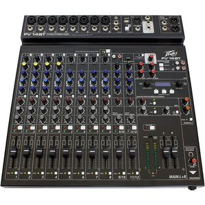 Peavey PV 14BT PV14BT Pro Audio Mixer,8 mic in,USB,Compressor/Effects+Bluetooth