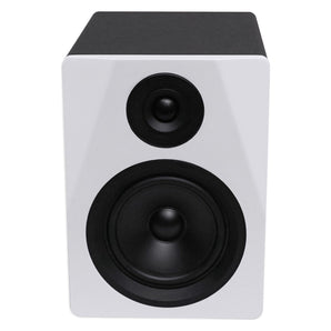 Rockville DPM5W 5.25 inch 2-Way 150W White Active/Powered Studio Monitor Speaker