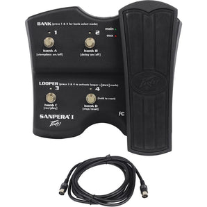 Peavey Sanpera I 4-Button Footswitch +1 Expression Pedal Vypyr Foot Controller