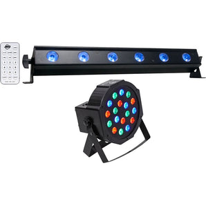 American DJ ADJ UB 6H 22.5" RGBAW+UV LED DMX Wash Light Bar+Par Up-Light