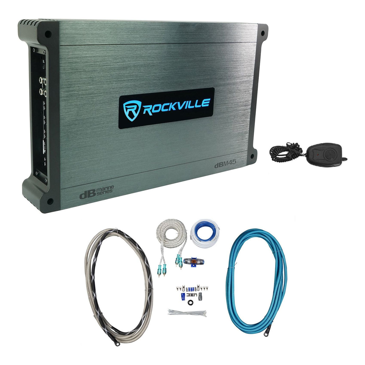 DBM45 4-Channel Amp + RMWK4 Marine Wire Kit Bundle