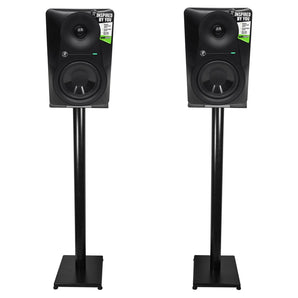 Pair Mackie MR524 5” 50 Watt Powered Active Studio Monitor Speakers+37" Stands