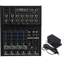 New Mackie Mix8 8 Channel Compact Mixer Constructed With a Durable Metal Chasis