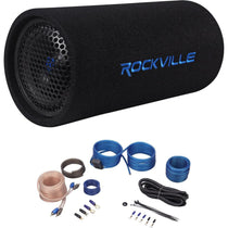 6.5" Powered Subwoofer Sub Bass Tube+MP3 Input+Amp Kit For Jeep Wrangler 87-06