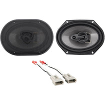 Front Rockville 6x8" Factory Speaker Replacement Kit For 2001-2011 Mazda Tribute