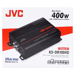 JVC KD-MR1BTS Bluetooth Receiver+(4) 6.5" Tower Speakers+Amp For RZR/ATV/UTV