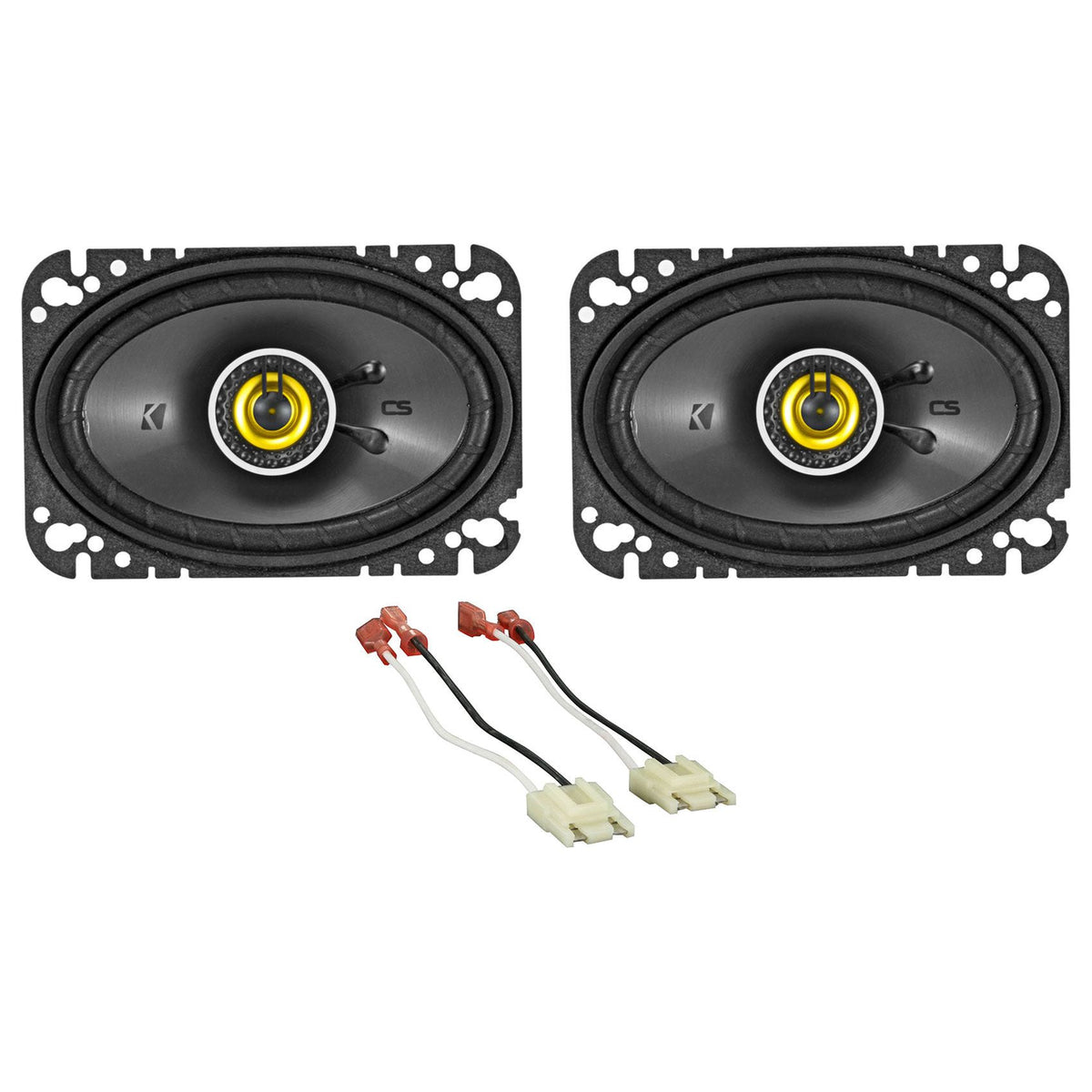4x6" Front CSC Speaker Replacement Kit for 1987-1995 Jeep Wrangler YJ