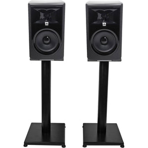 Pair JBL 306P MkII 6" Powered Studio Monitor Monitoring Speakers+21" Stands
