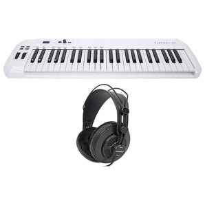 Samson Carbon 49 Key USB MIDI DJ Keyboard Controller + Software + Headphones