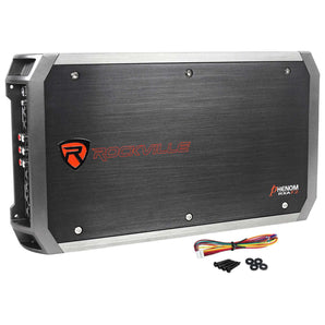 Rockville RXA-F2 2400 Watt Peak/600w RMS 4 Channel Car Amplifier+Amp Kit