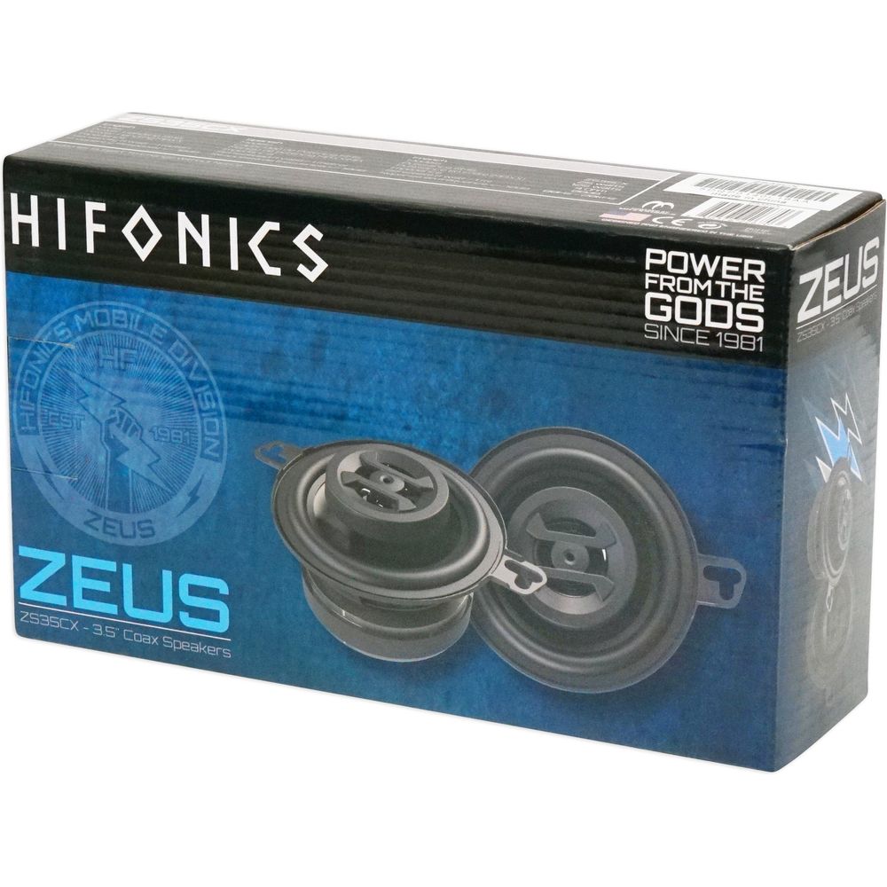 (4) ZS35CX 3.5" Coaxial Car Speakers, 500 Watt Total