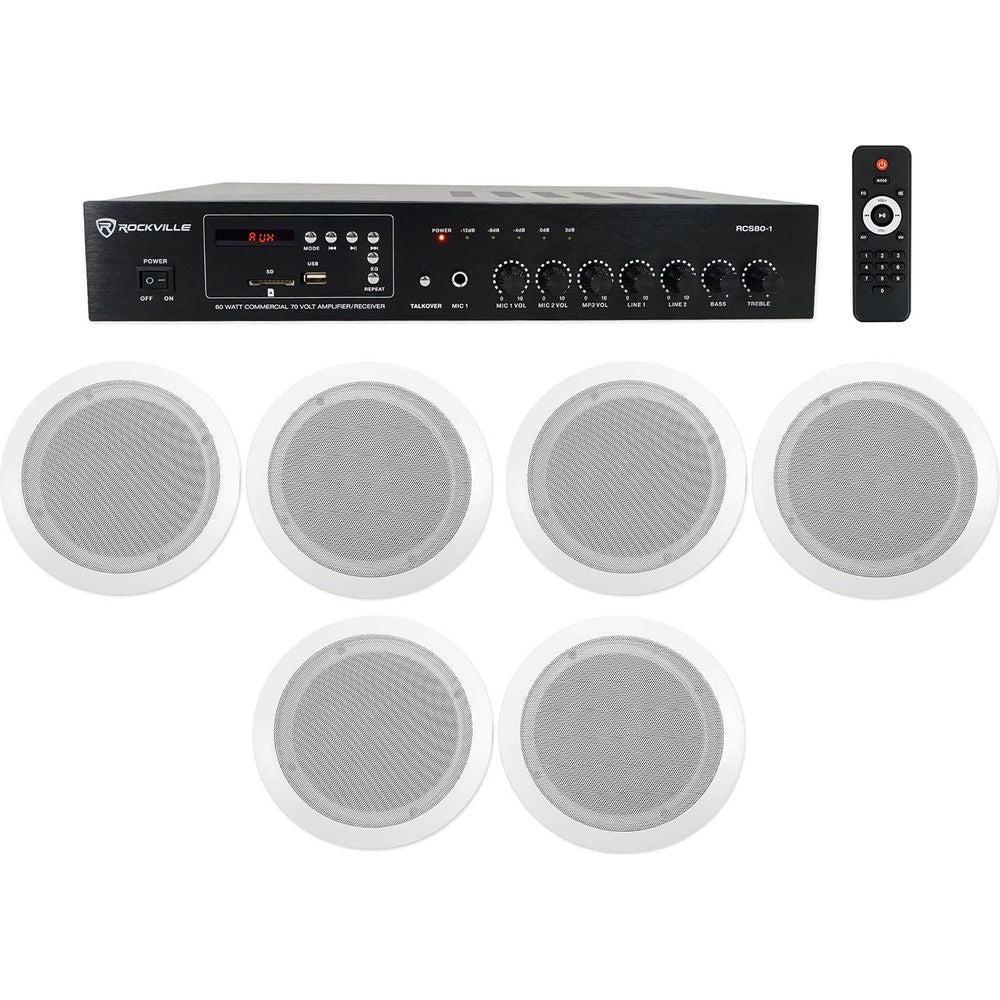 CC65T White 6-Pack + RCS80-1 Bundle