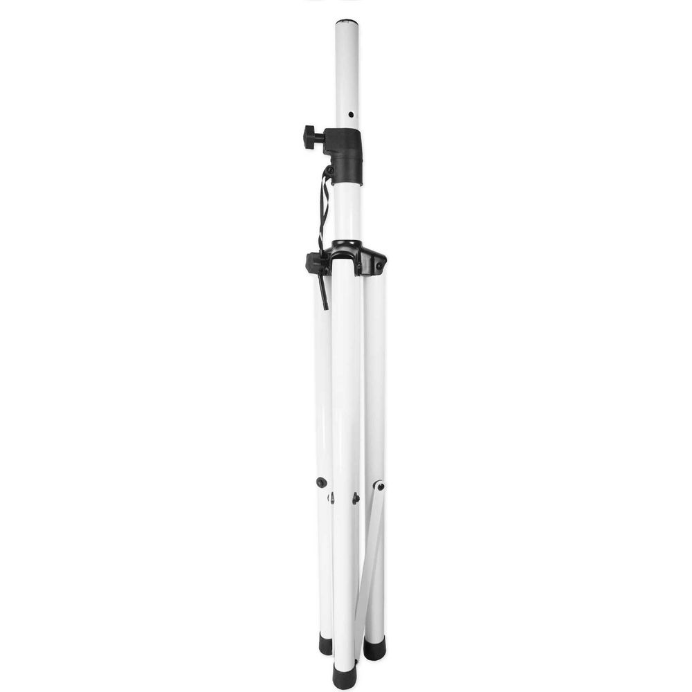 2) Rockville White 8" PA DJ Speaker Covers+Scrims+Stands+Lights 4 Wedding Church