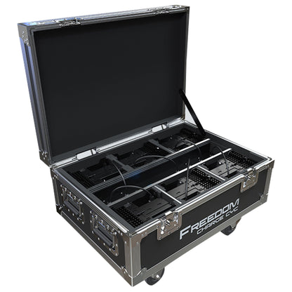 Chauvet Freedom Charge Cyc Road Case to Transport+Charge (6) Freedom Cyc Lights