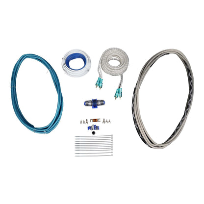 KM65 6.5" White Wakeboard Tower LED Speakers, MTX Amplifier & Wire Kit