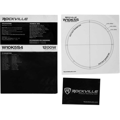 K5 W10K5S4 10" Subwoofer + dB10 Amplifier Bundle